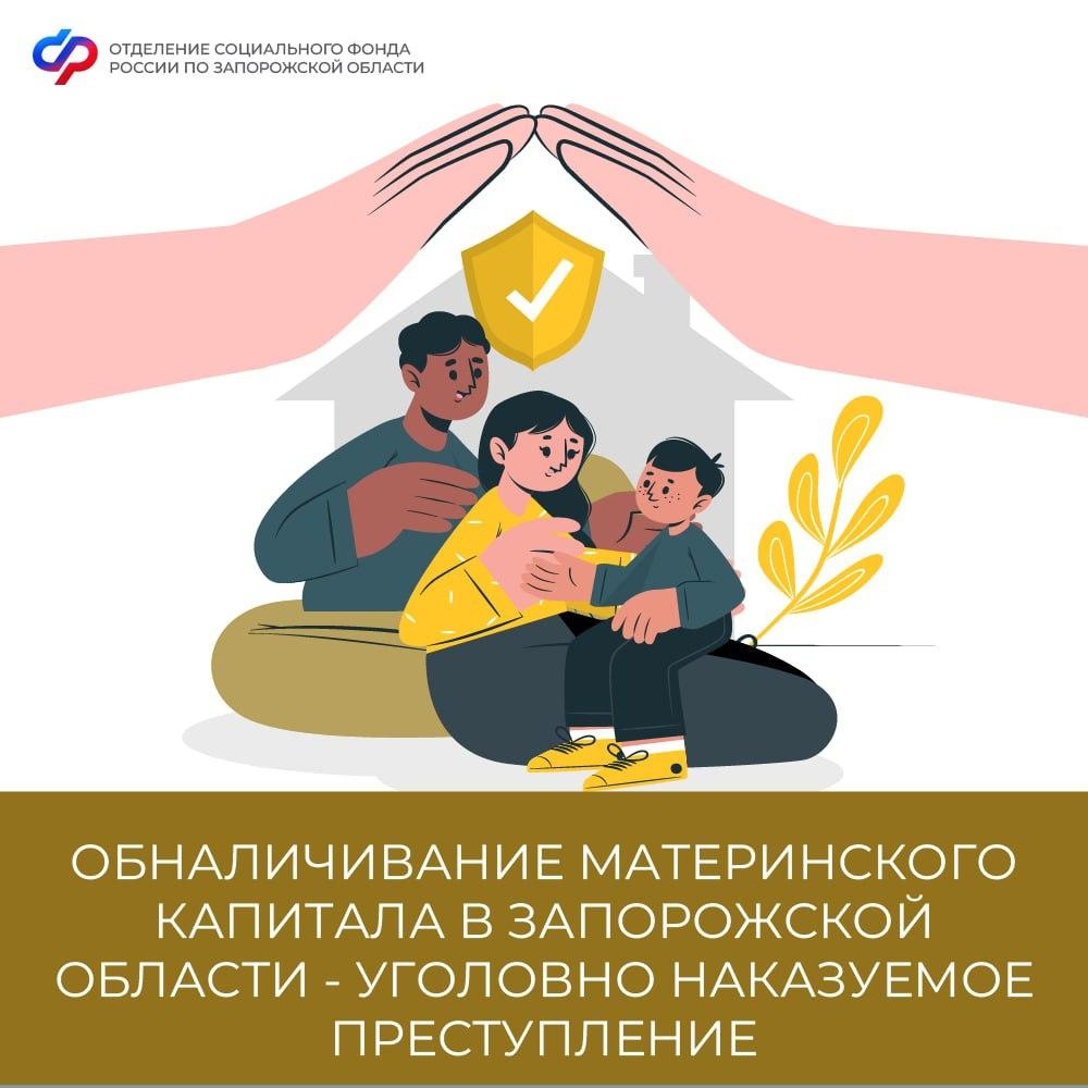Обналичивание материнского капитала в Запорожской области – уголовно наказуемое преступление.