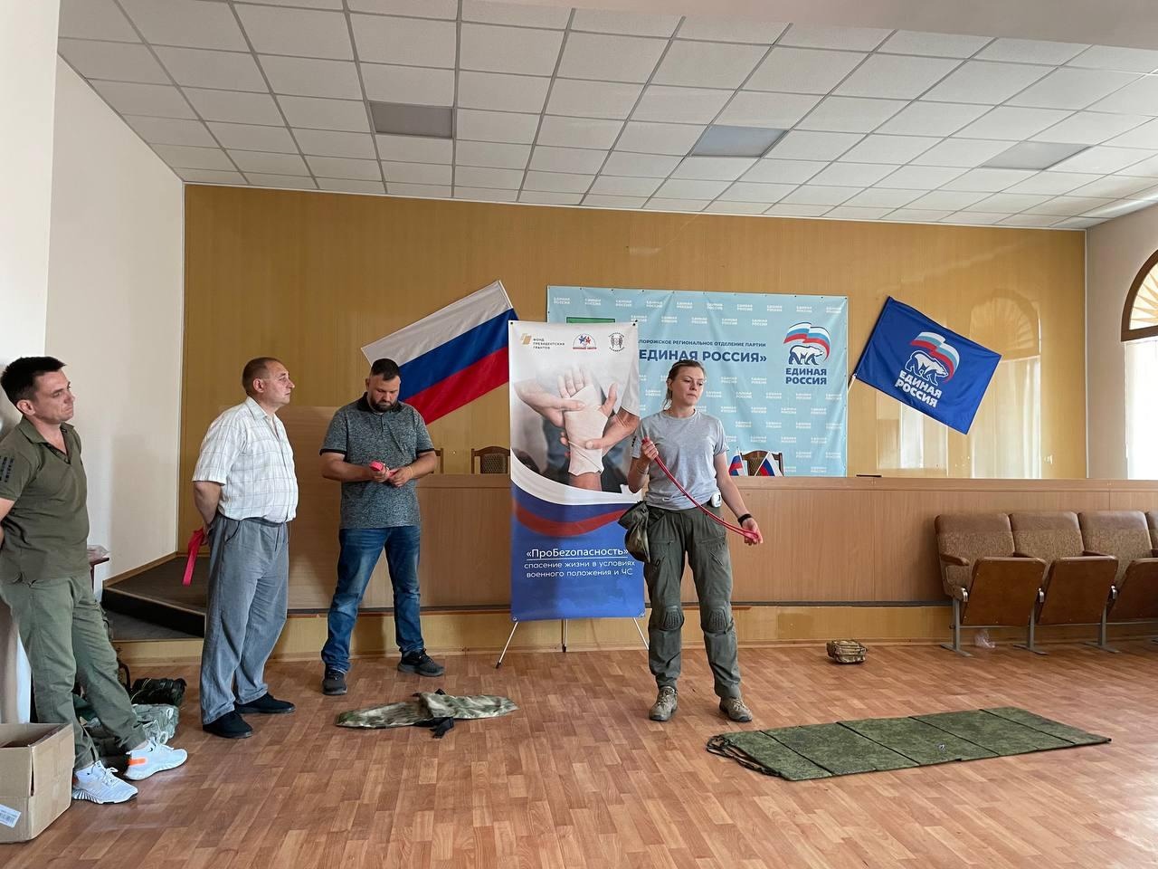 Состоялись совместные учения по тактической медицине.